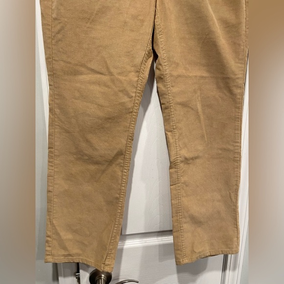L.L. Bean Size 12P Beanflex Favorite Fit Straight Leg Khaki Corduroy Pants - Picture 6 of 12
